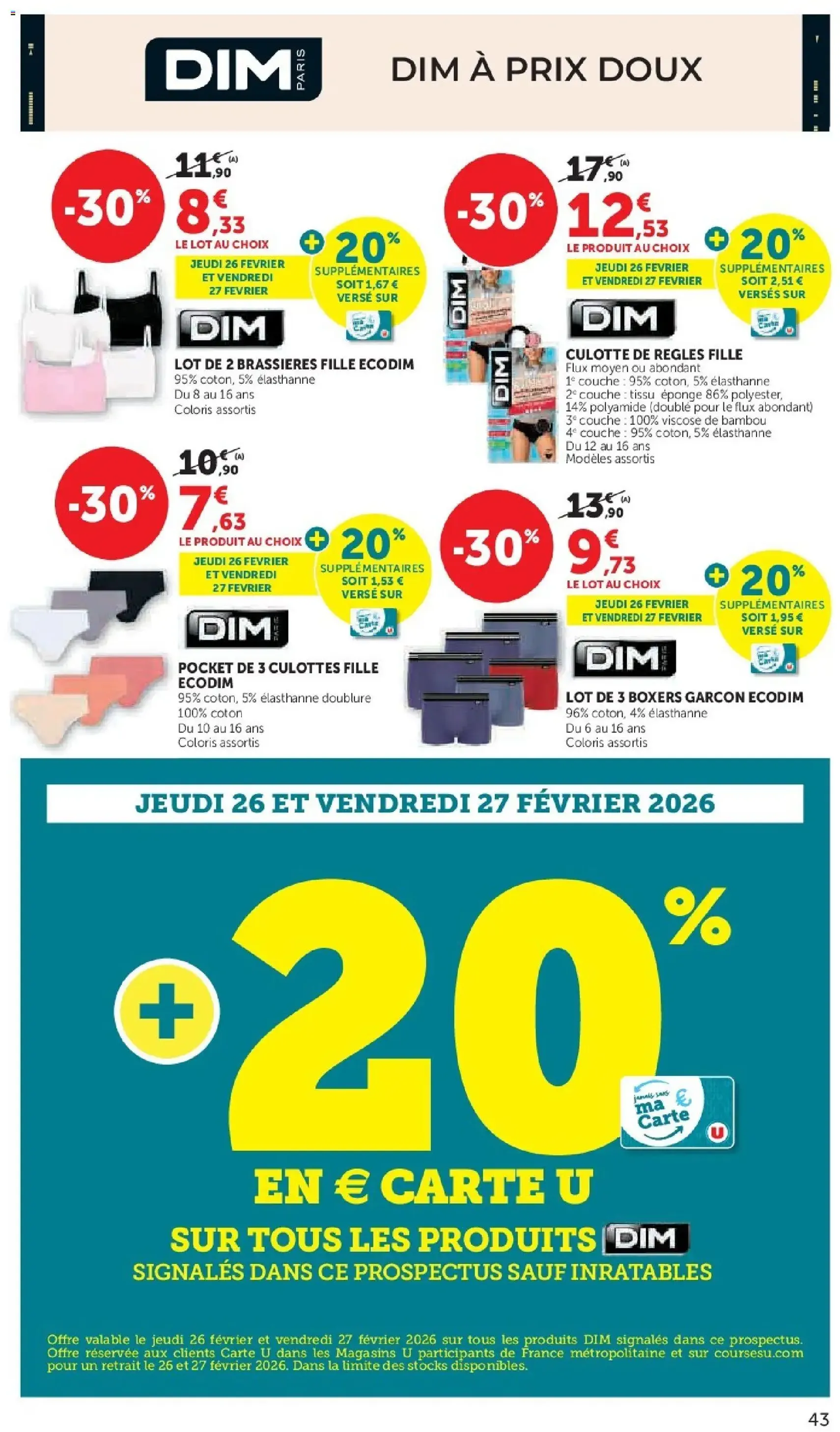 Hyper U catalogue - brochure valable à partir du 24/02/2026, page 43 sur 48